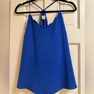 J Crew Royal blue tank size 8